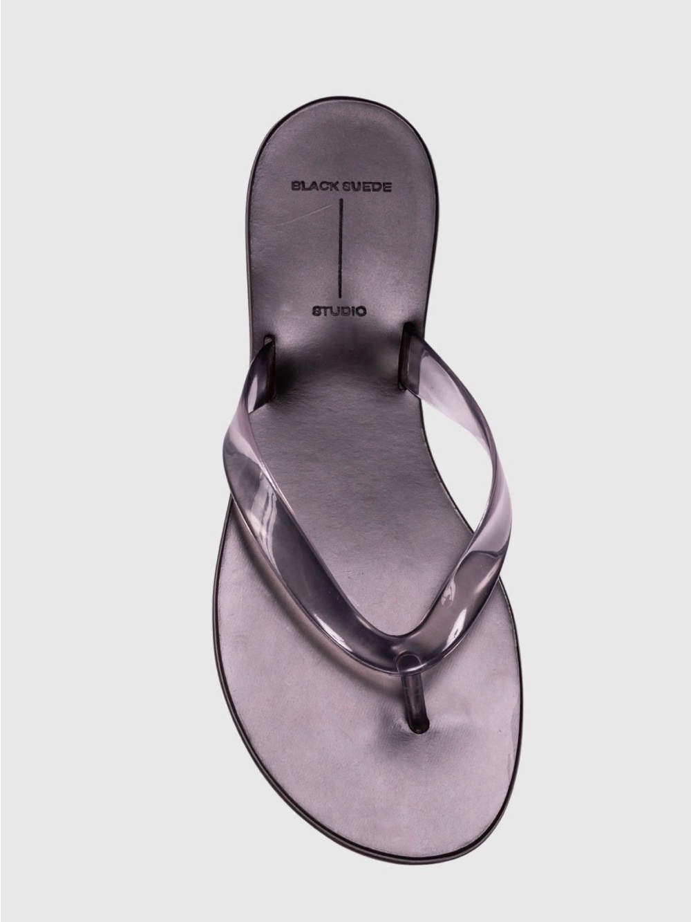Black Suede Studio Black Jeli Flip Flop